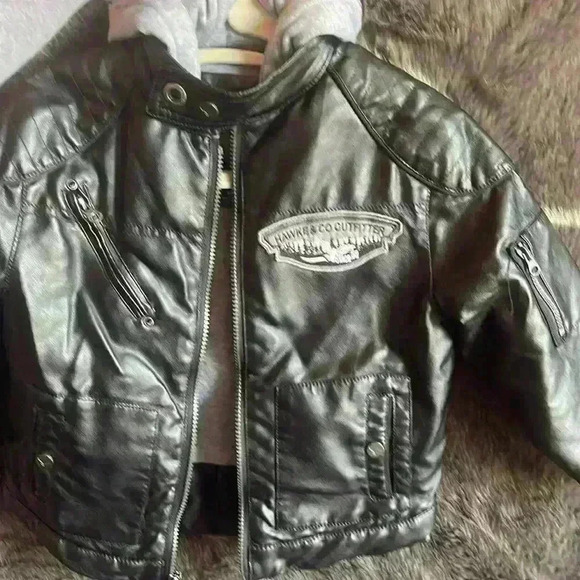 NWOT! Hawke & CO Outfitter Faux Leather Jacket 4T - Picture 8 of 11